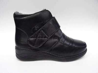 Botki damskie 7AM9906.BLACK Ocieplane (37/42,12par)