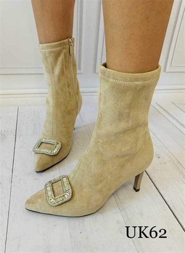 Botki damskie 7AUK62.BEIGE (36/41,12par)