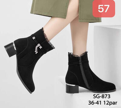 Botki damskie 7ASG-873.BLACK (36/41,12par)