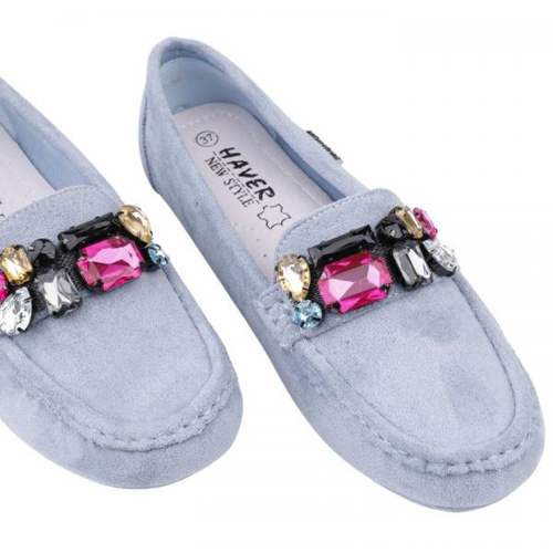 Balerinki damskie MH17-14.BLUE (36/41,12par)
