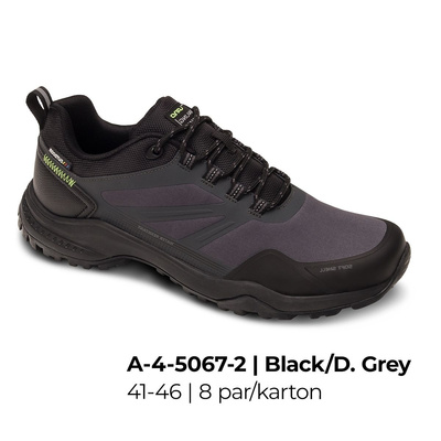 Buty sportowe męskie 9AA-4-5067-2.BLACK/D.GREY (41/46,8par)