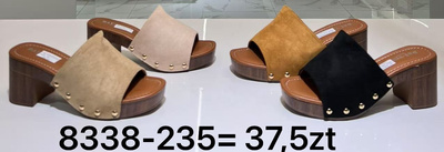 Klapki damskie 8338-235.KOLORDOWYBORU (36/41,12par)