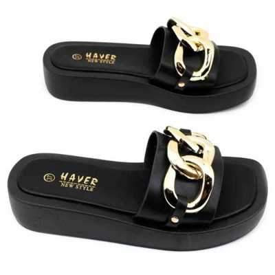 Klapki damskie HN21-2.BLACK (36/41,12par)