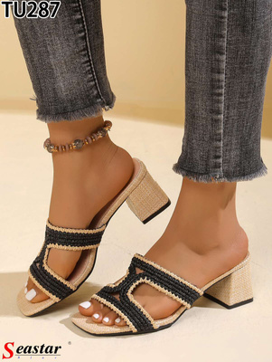 Klapki damskie TU287.BLACK (36/41,12par)