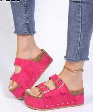 Klapki damskie   7APS25.FUSHIA  (36/41,12par)