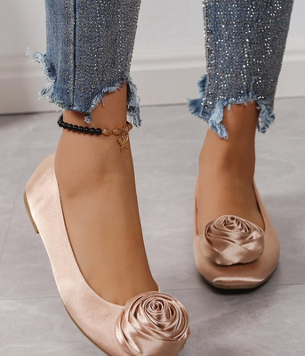 Balerinki damskie T641.BEIGE (36/41,12par)