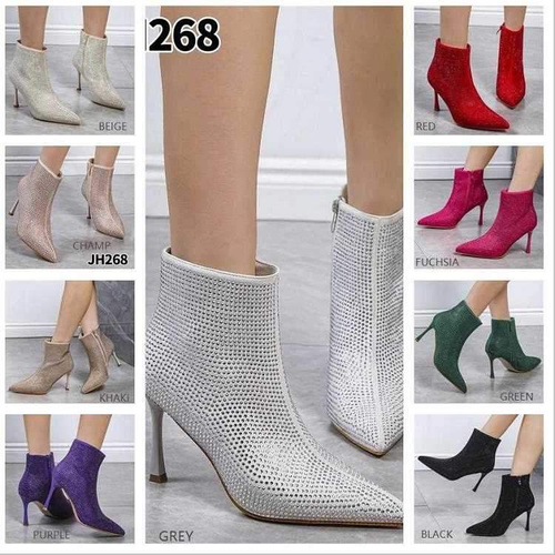 Botki damskie 7AJH268.GREEN L.Ocieplany (36/41,12par)