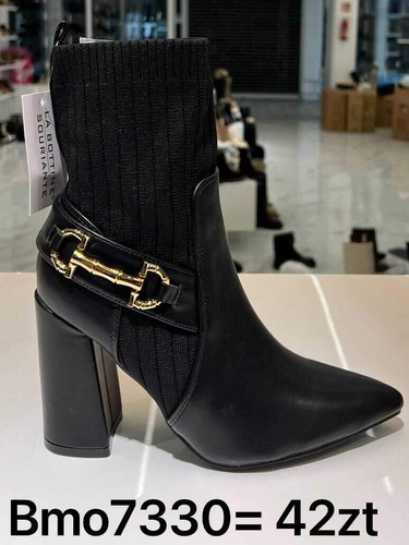 Botki damskie 7ABMO7330.BLACK (36/41,12par)
