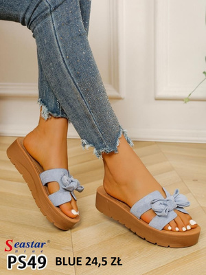 Klapki damskie PS49.BLUE (36/41,12par)