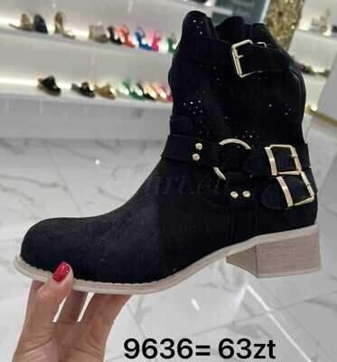 Botki damskie 7A9636.BLACK (36/41,12par)