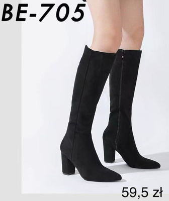 Kozaki damskie BE-705.BLACK (36/41,12par)