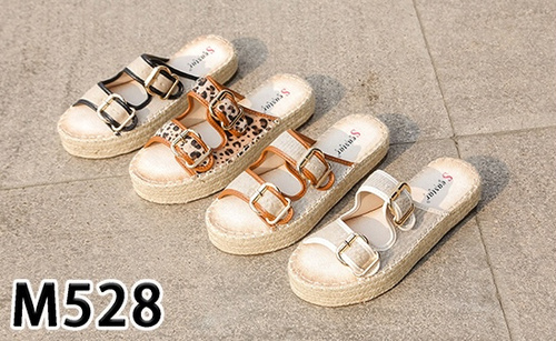 Klapki damskie M528.KHAKI (36/41,12par)