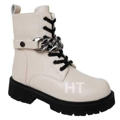 Botki dziewczęce 5A0602-C.WHITE (33/38,8par)