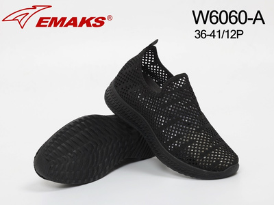 Buty sportowe damskie W6060-A.BLACK (36/41,12par)