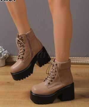 Botki damskie AI01.BEIGE (36/41,12par)