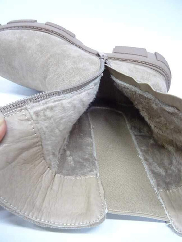Botki damskie 7AH2217-2.BEIGE Ocieplane (36/41,12par)