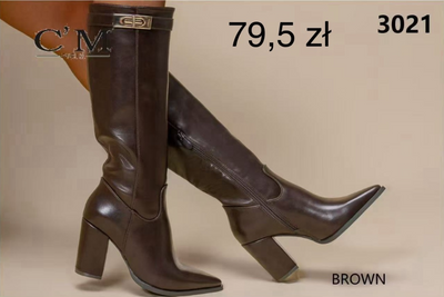Kozaki damskie 7A3021.BROWN (36/41,12par)