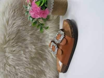 Klapki damskie 7A8051.KHAKI (36/41,12par)