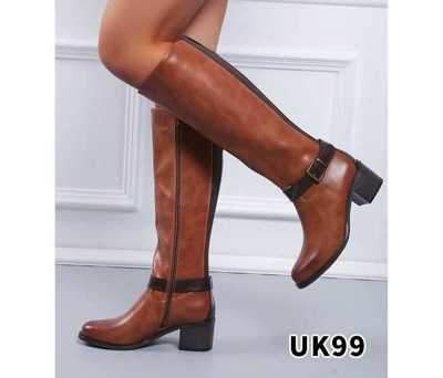 Kozaki damskie 7AUK99.CAMEL Ocieplane (36/41,12par)