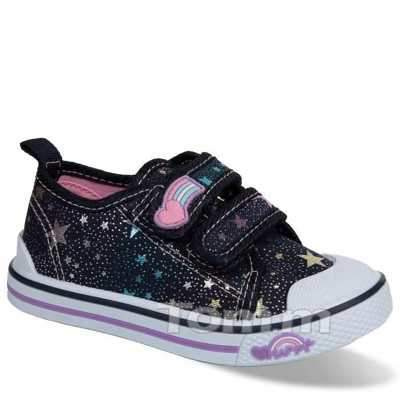 Trampki dziewczęce 1AT10550-E.BLACK (20/25,8par)