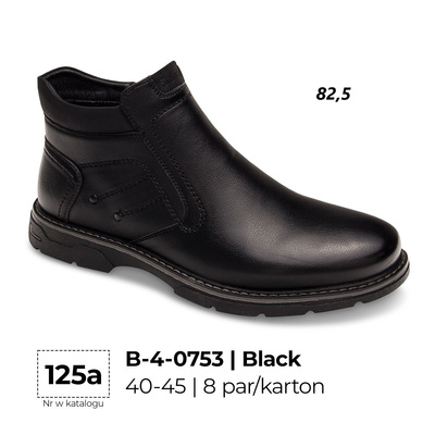 Trzewiki męskie 9AB-4-0753.BLACK (41/46,8par)