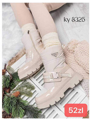 Botki damskie 7AKY8325.BEIGE (36/41,12par)