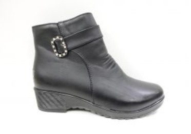 Botki damskie ocieplane 7A428-8.BLACK (37/42,12par)