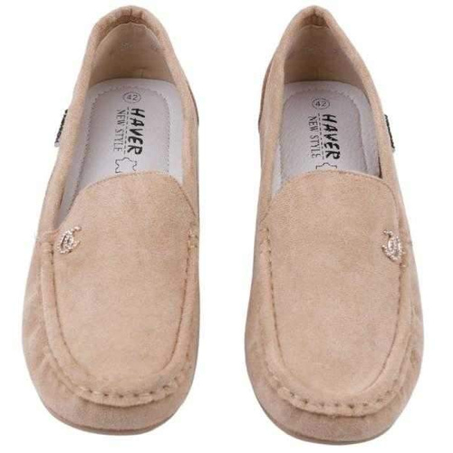 Mokasyny damskie MH18T-8.DBEIGE (41/43,10par)
