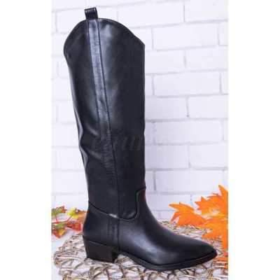 Kozaki damskie 7ARB92.BLACK Ocieplany (36/41,12par)