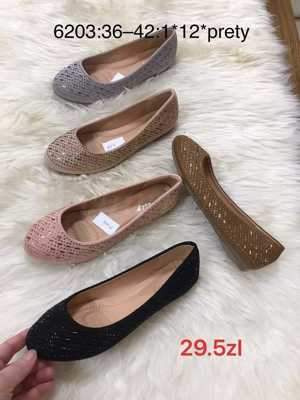 Balerinki damskie 7A6203.KOLORDOWYBORU (36/42,12par)