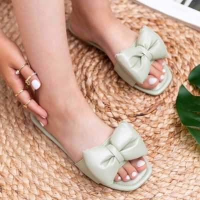 Klapki damskie 7AM1802.GREEN (36/41,12par)