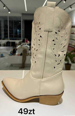 Kozaki damskie 7AN22-8.BEIGE (36/41,12par)