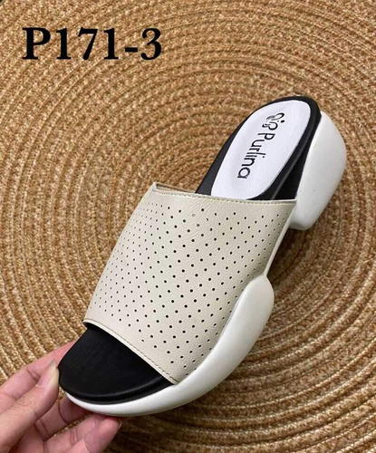 Klapki damskie 7AP171-3.BEIGE (36/41,8par)