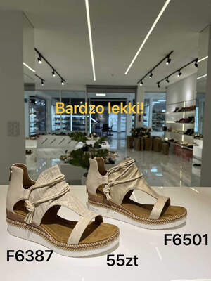 Sandały damskie 7AF6501.KHAKI (36/41,12par)