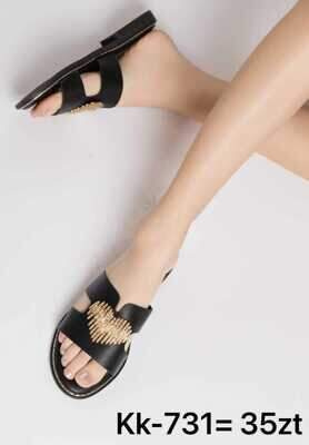 Klapki damskie 7AKK-731.BLACK (36/41,12par)