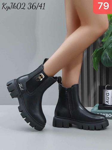 Botki damskie 7AJK02.BLACK (36/41,12par)