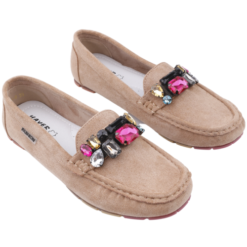 Mokasyny damskie MH26-8.BEIGE (36/41,12par)