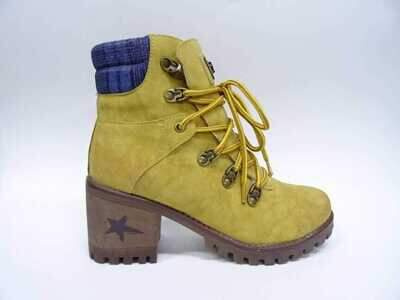 Botki damskie 7AA021-6.YELLOW (36/41,12par)