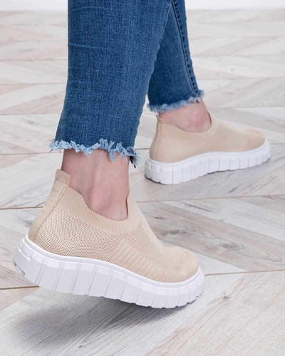 Buty sportowe damskie 7ABL22-6.BEIGE (36/41,12par)
