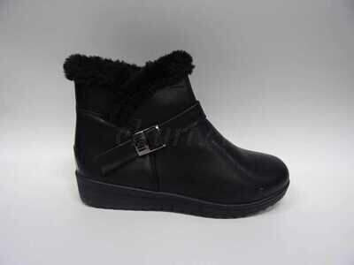 Botki damskie    7A305-PU.BLACK     (36/42,12par)
