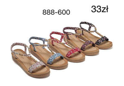 Sandały damskie 7A888-600.KOLORDOWYBORU (36/41,12par)
