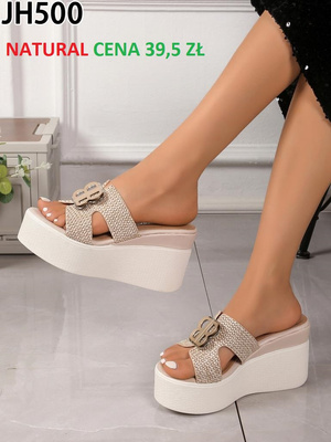 Klapki damskie JH500.NATURAL (36/41,12par)