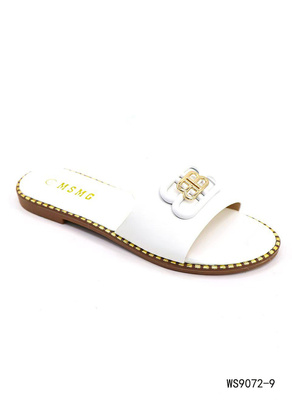 Klapki damskie WS9072-9.WHITE (36/41,12par)