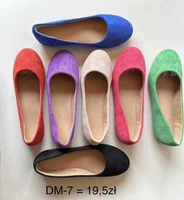 Balerinki damskie 7ADM-7.KOLORDOWYBORU (36/41,12par)