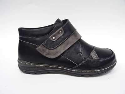 Botki damskie ocieplane  7A9652A-1.BLACK    (37/42,12par)