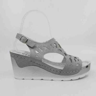 Sandały damskie DE75M-2.SILVER (36/41,8par)