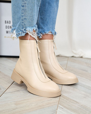 Botki damskie ocieplane 7781.BEIGE (36/41,12par)