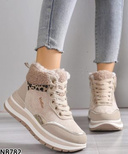 Botki damskie ocieplane  7ANB782.BEIGE  (36/41,12par)