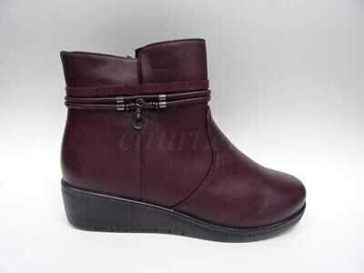 Botki damskie 7A8105-7.RED Ocieplane (36/42,12par)