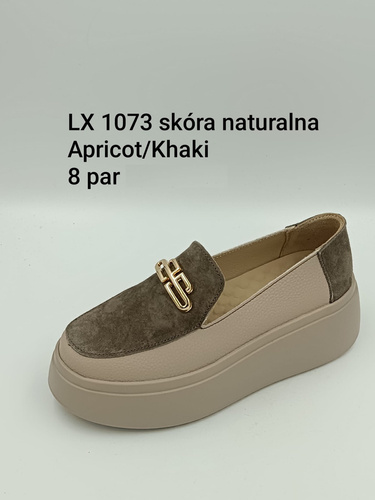 Półbuty damskie 7ALX1073.APRICOT/KHAKI (36/41,8par)